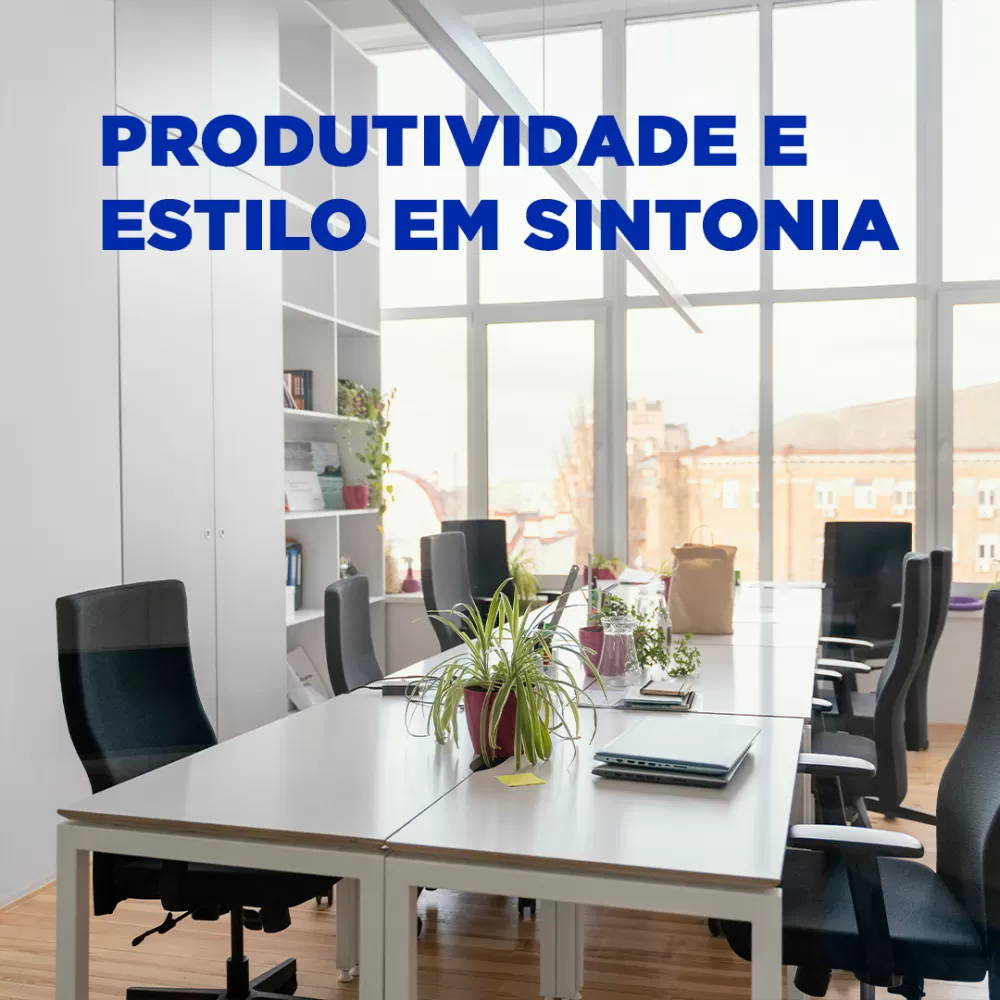 Produtividade e estilo em sintonia: Mobília de escritório sofisticada para o seu espaço de trabalho